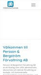 Mobile Screenshot of pbforvaltning.se