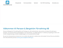 Tablet Screenshot of pbforvaltning.se